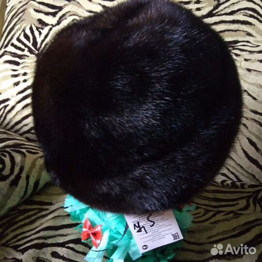 Норковая шапка- берет Новая
