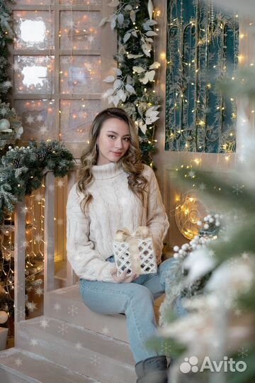 Фотосессия в студии новогодняя