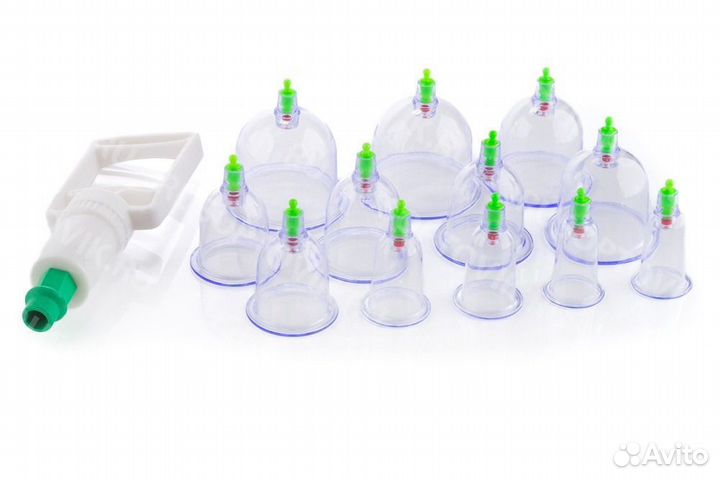Массажные вакуумные банки 12 шт