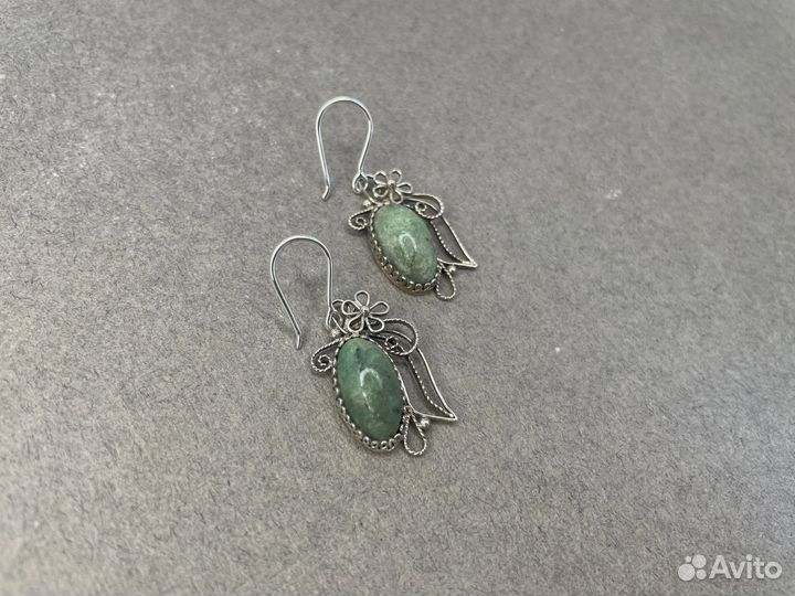 Серьги серебро