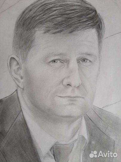 Портреты на заказ,карандашом