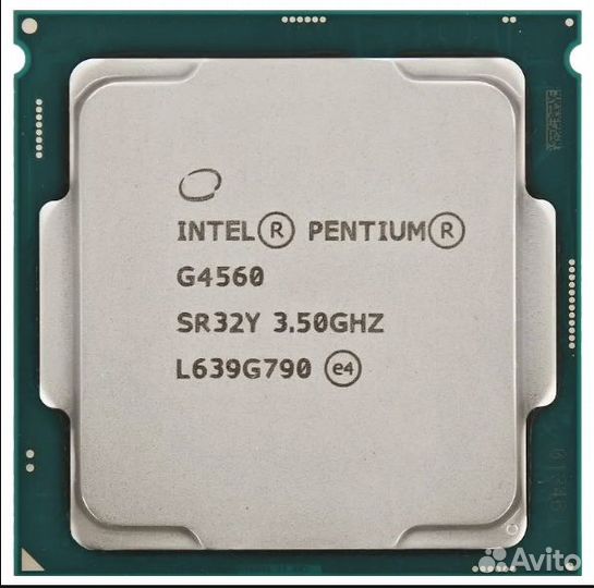 Intel Pentium G4560 3.5 ггц BOX (с кулером)