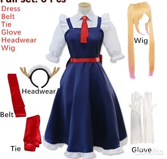 Косплей Topy горничная из аниме «Мисс Кобаяси»