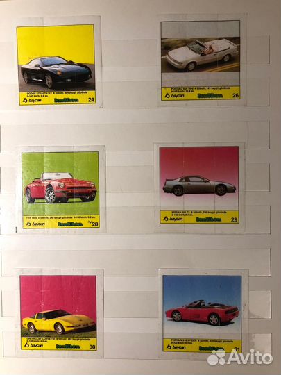 Вкладыши от жвачек (ббб и Мята)