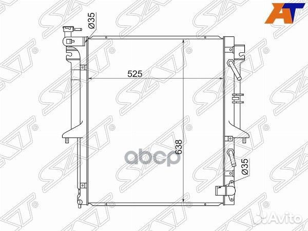 Радиатор Mitsubishi L200 07-16 / Pajero Sport 0