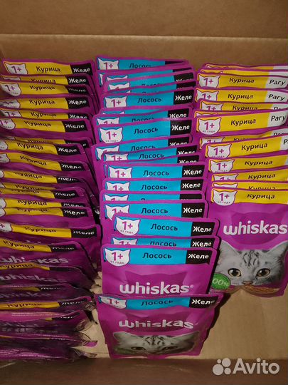 Корм для кошек Whiskas 56 шт