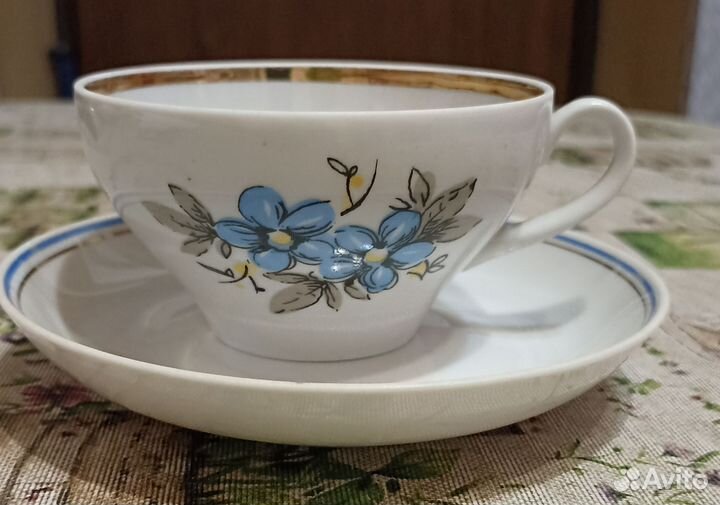Чашка с блюдцем СССР винтаж