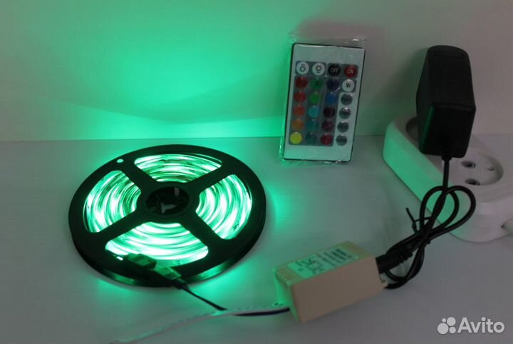 Светодиодная лента на велосипед цветная RGB