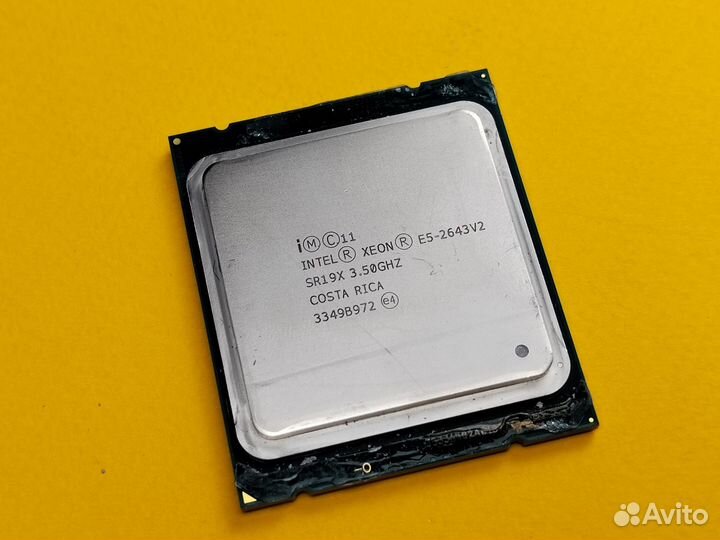 Серверный Intel xeon E5 2643V2 6 ядер 3800 мгц