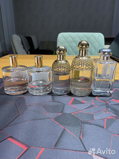 Остатки парфюма во флаконах