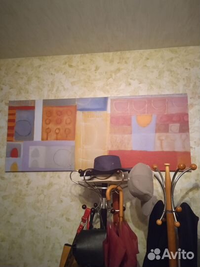 Картина на холсте Икеа 135 на 55см.обстракция