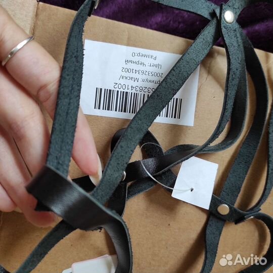 Новая кожаная маска портупея