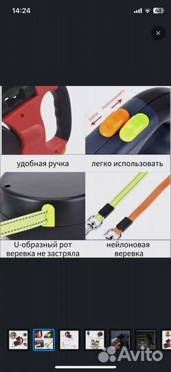 Поводок для двух собак