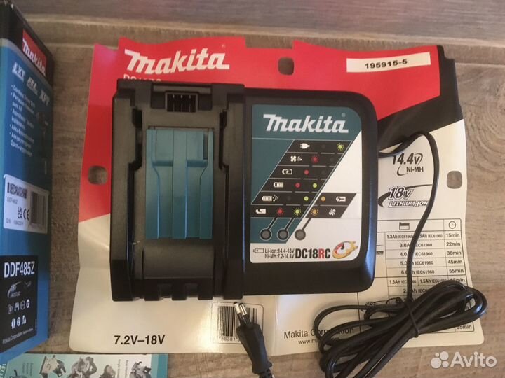 Шуруповерт-дрель бесщеточная Makita DDF485 (18В)