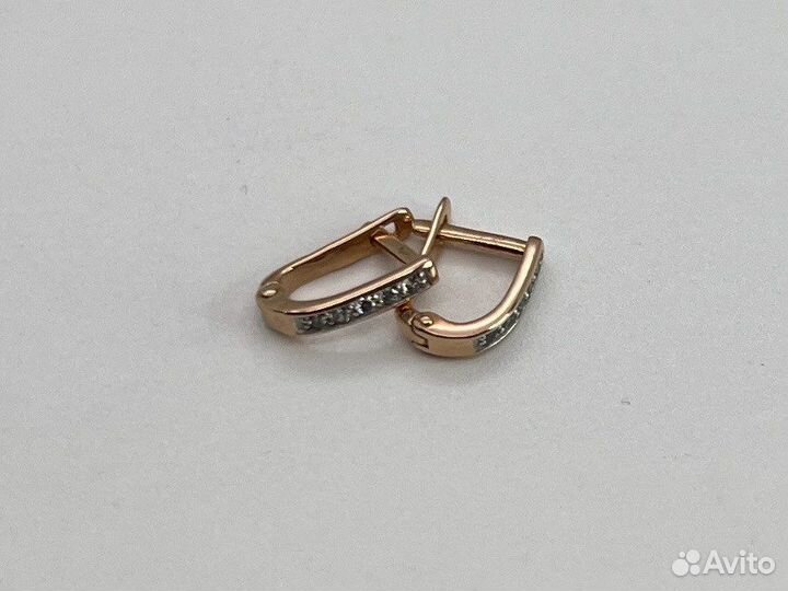 Золотые серьги 585 пробы