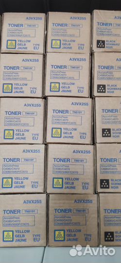 Тонер TN-619 C,M,Y,K Konica Minolta. Оригинальный