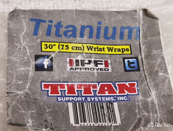 Кистевые бинты titan Titanium Wristwraps 36