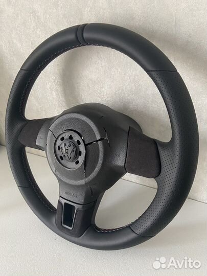Руль на volkswagen polo/golf/jetta/tiguan в коже