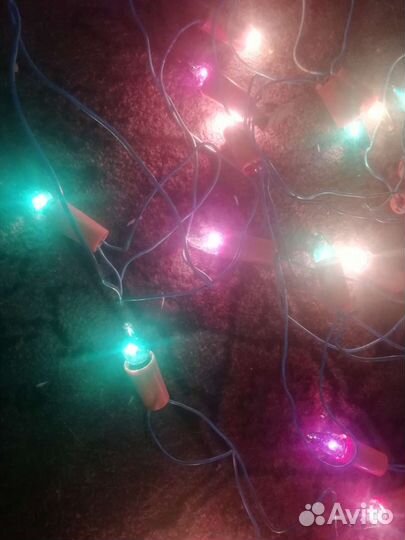 Елочная гирлянда СССР. Рабочая