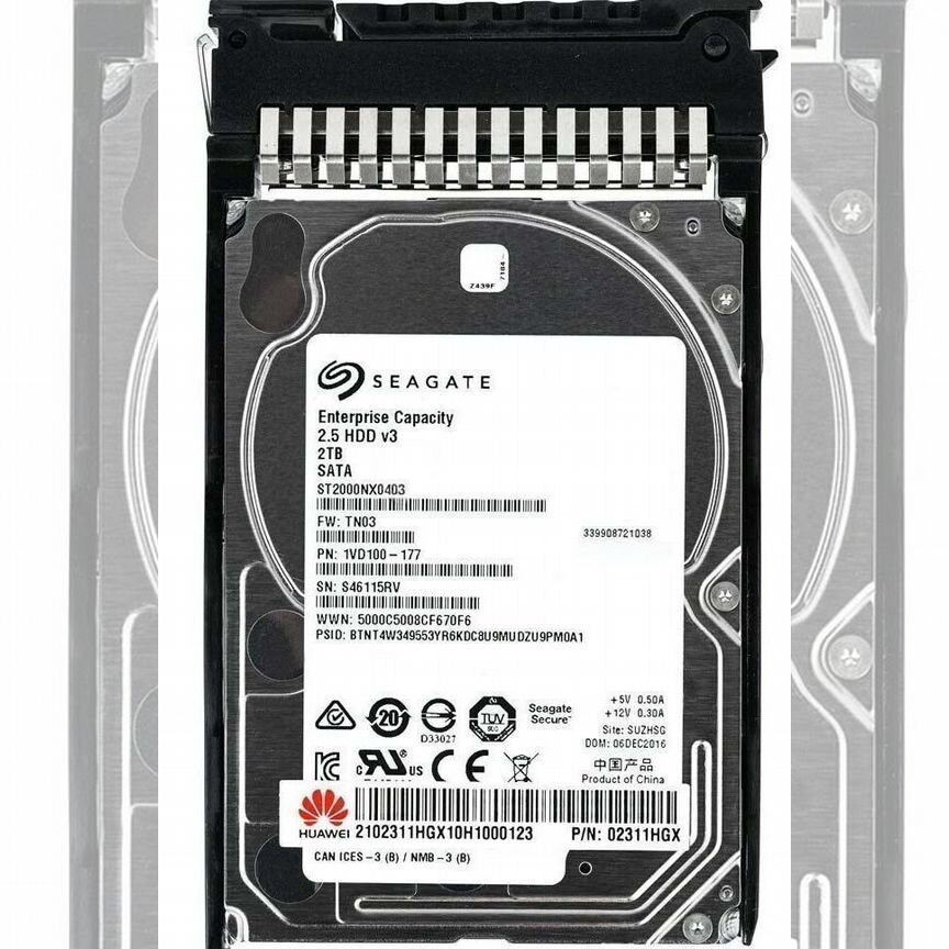 [1VD100-177] Жесткий Диск Huawei 2tb 7200 Sata3 1vd100-177