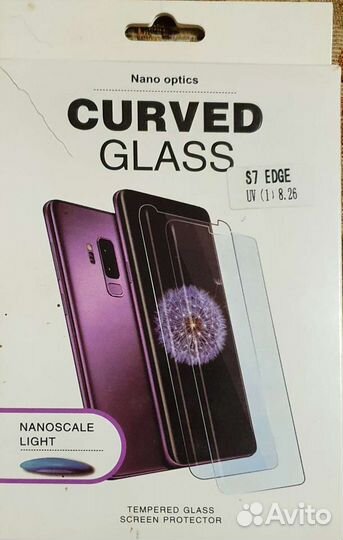 Защитное стекло на samsung s7 edge