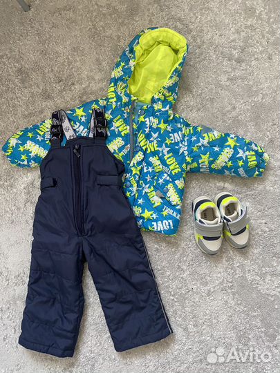 Куртка демисезонная на мальчика 80р и кроссовки