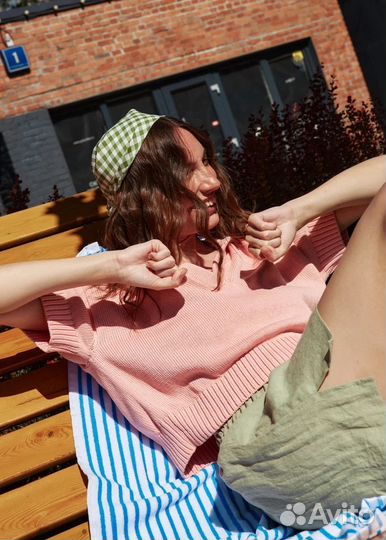 Поло лососевого цвета zoe san