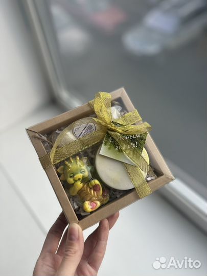 Набор Новогодний Хит мыло Дракон, скраб Раффаэлло