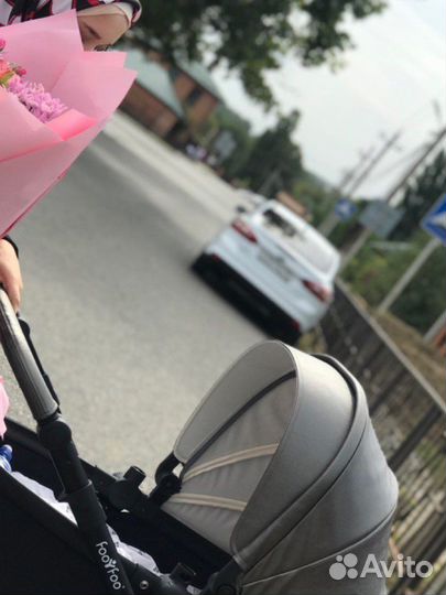 Коляска 2 в 1 эко кожа