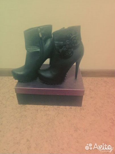 Ботинки кожа