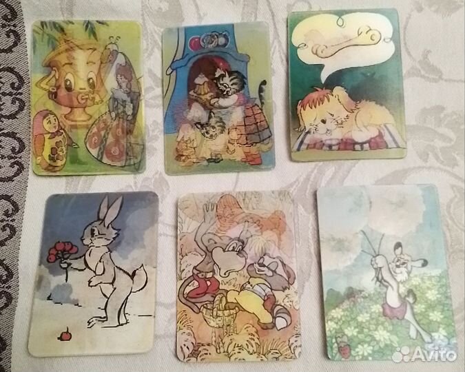 Календарики стерео переливающиеся, винтаж СССР