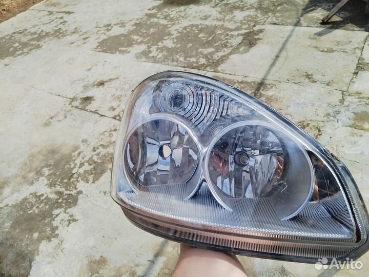 Фара на приору правая с дхо