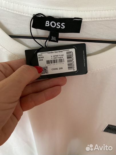 Hugo Boss футболка белая