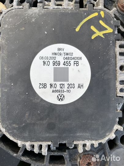 Вентилятор радиатора Skoda Yeti 2010-2018 1.2 TSI