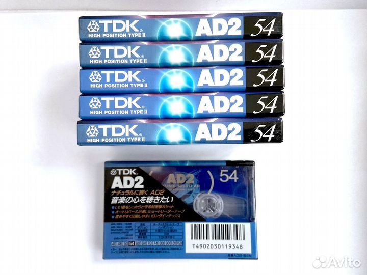 Аудиокассета кассета TDK AD 2 54 - 1996 г