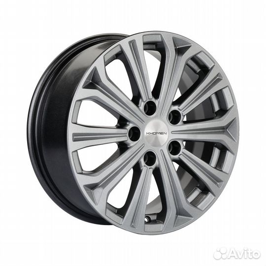 Литые диски 6.5x16 5x114.3 67.1 ET43 khomen KHW 1610 gray