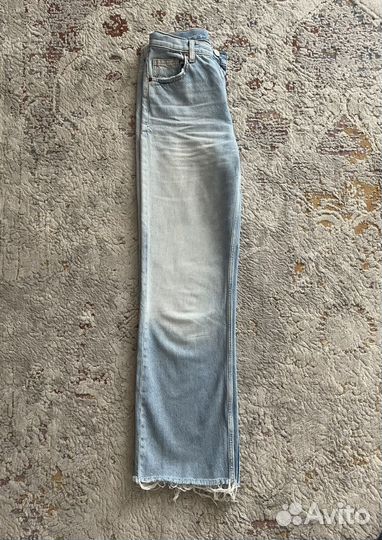 Джинсы zara прямые широкие