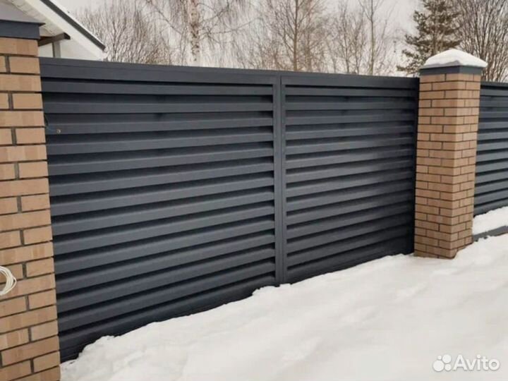 Въездные откатные ворота Alutech