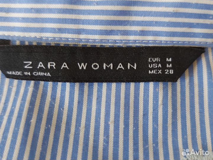 Блузка рубашка zara