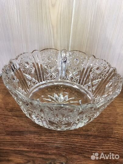 Вазы ладьи хрусталь СССР