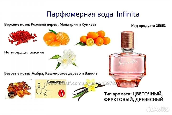 Туалетная вода от Oriflame Infinita