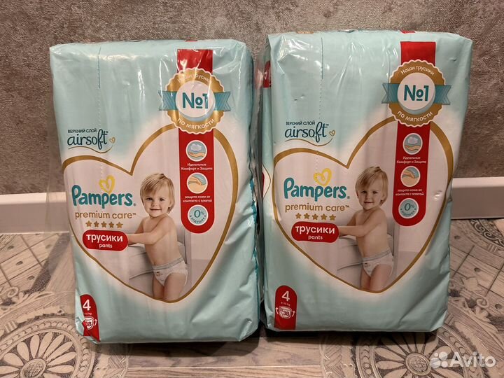 Premium care трусики pampers 4 5 6