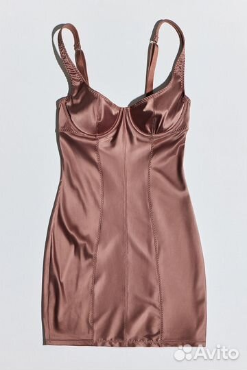 Belle you Платье из сатина с мягкими чашками