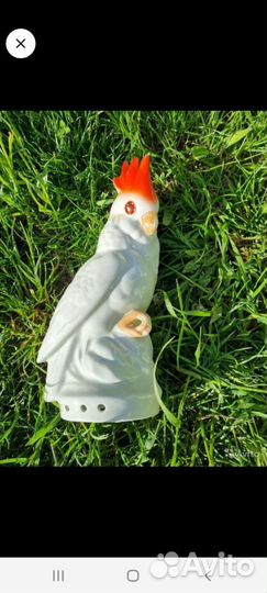 Попугай фарфоровый СССР