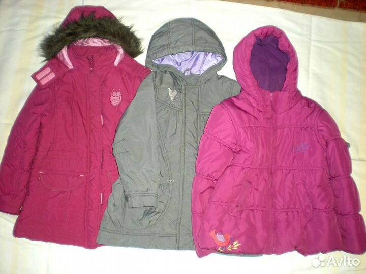 Куртки 122-128 на все сезоны хороших фирм