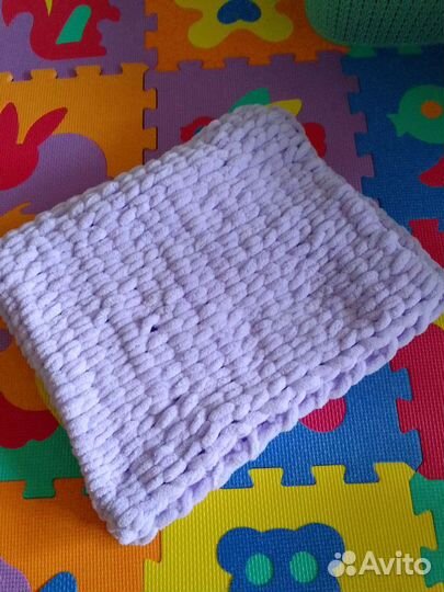 Плед детский плюшевый. Ручная работа