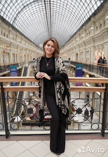 Пончо кимоно из панбархата в стиле бохо