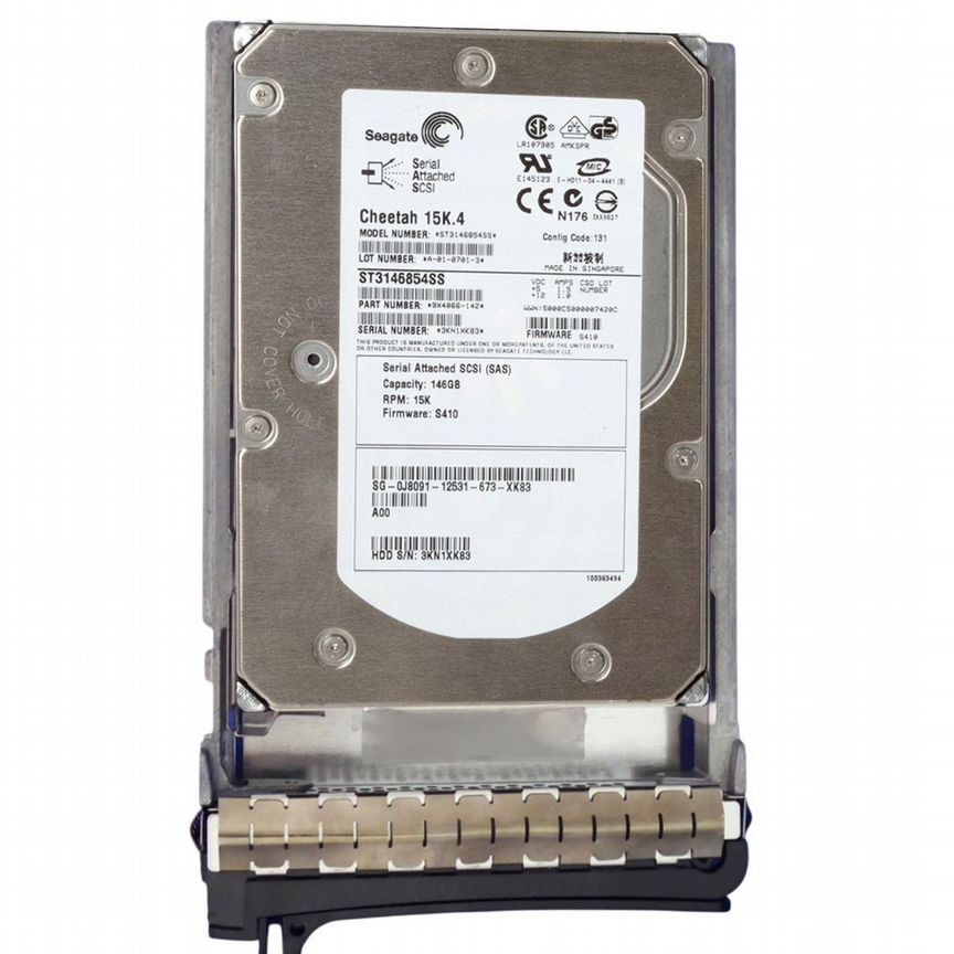 [J8091] Жесткий Диск Dell 146gb Sas 3,5" Hdd J8091