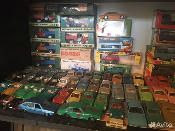 Машинки времён СССР 1/43