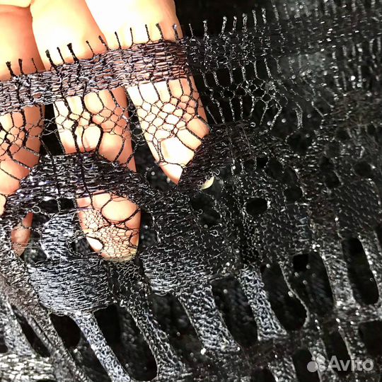 Отрез ткани 5,4 м, гипюр/кружево, винтаж, Испания